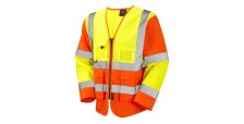 Wrafton ISO 20471 Cl 3 Superior Sleeved Waistcoat HV Yellow/HV Orange